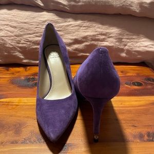 Tory Burch purple suede pumps, size 9